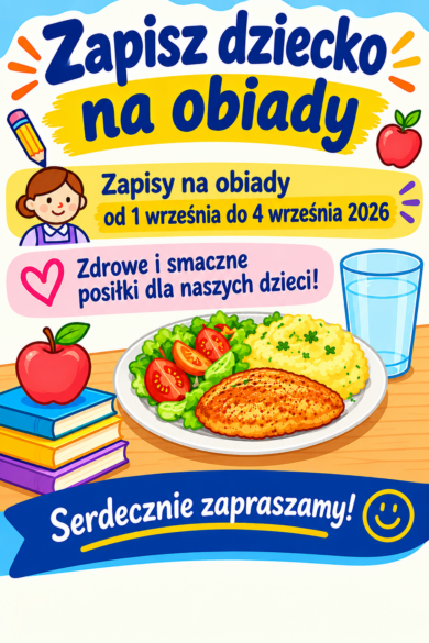 Obiady w roku szkolnym 2026/2027